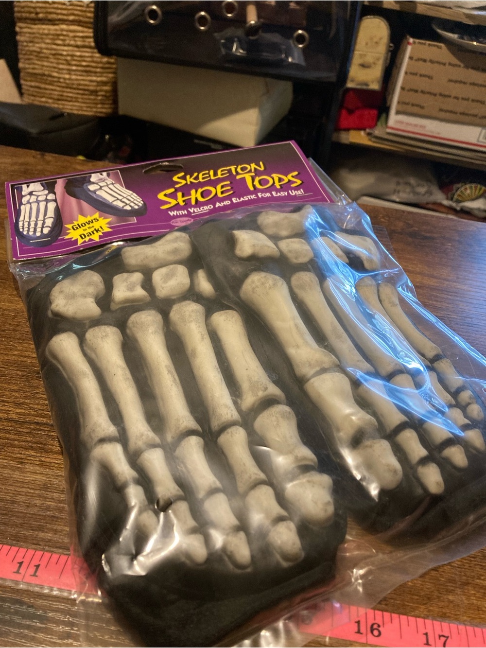 Vintage Fun World skeleton shoe tops